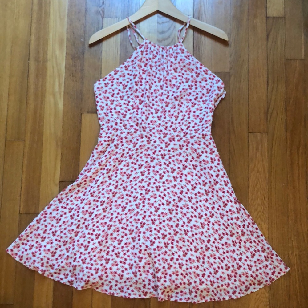 floral fit and flare dress